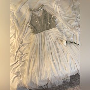 Long white beautiful dress!